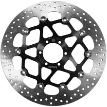 Load image into Gallery viewer, Brembo Serie Oro front floating brake rotor with vented disc and mounting holes, designed for high-performance braking systems.