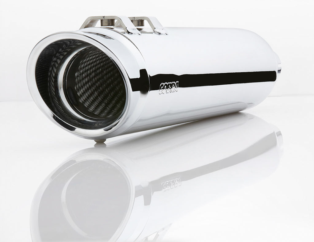 Slip Ons W/Billet Tips Chrome Tri Glide 09 25