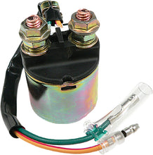 Load image into Gallery viewer, Fire Power 12V Fire Power Solenoid Hon 26-1228, electrical component with metal coil and terminal connections.