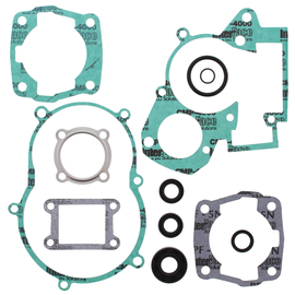 Vertex complete gasket set with oil seals, showing a collection of gaskets and seals for engine repair and maintenance.