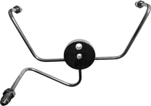 Load image into Gallery viewer, Goodridge front brake spider wideglide chrome with -3AN fittings, detailed view of brake component for motorcycle braking system.