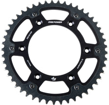 Load image into Gallery viewer, Fire Power 49-tooth rear sprocket for Honda CRF250, black and silver hybrid design, durable motorcycle chain sprocket.