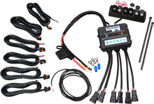 Load image into Gallery viewer, BLU Trigger 6 Switch System 71-9157 electrical device with multiple switches and wiring components, mounted on a panel.