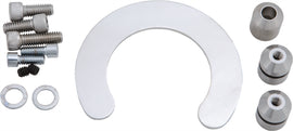 Pro-One Performance universal stainless steel fork stop system for steering, polished finish, part number 812-02018.