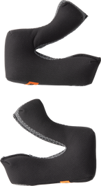 Alpine Star Sm3 cheek pad set in large size, 30mm thickness, shown in black, designed for motorcycle helmet fitting.