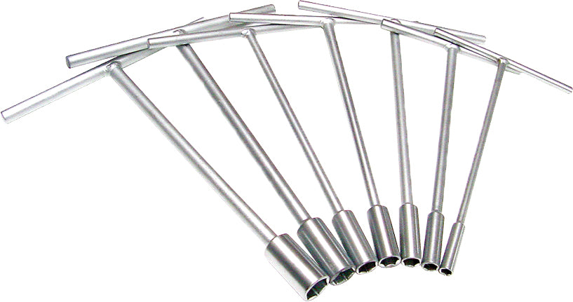 Motion Pro T-Handle Complete Tool Set with multiple hex and Allen wrenches, designed for motorcycle maintenance and repairs.