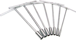 Motion Pro T-Handle Complete Tool Set with multiple hex and Allen wrenches, designed for motorcycle maintenance and repairs.