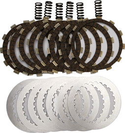 EBC Motorcycle Brakes clutch set DRC208 15-18208, including clutch plates and components for motorcycle clutch system.