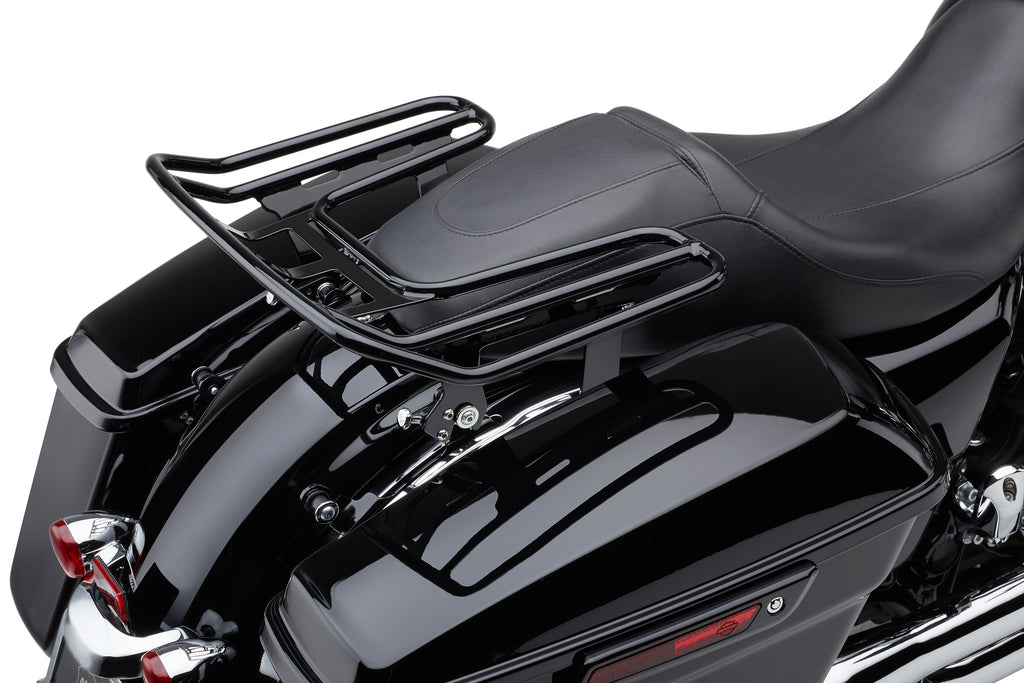 Cobra Detach Big-A wrap-around luggage rack in black, designed for secure storage, with flh/flt 14-25 model numbers.