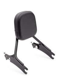 Cobra Detach Backrest with short medium pad in black for Chieftain 14-25 motorcycle, body accessory with logo detail