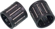 Load image into Gallery viewer, Shindy piston pin needle cage bearing 18x22x2 for engine pistons, with visible metal cage and bearing components.