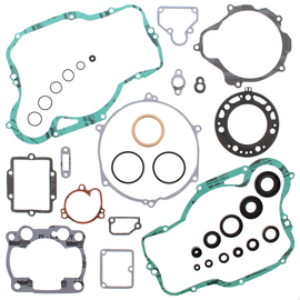 Vertex Complete Gasket Set with Oil Seals, showing a variety of gaskets and seals for engine repair and maintenance.