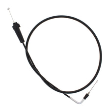 Load image into Gallery viewer, All Balls throttle cable 24-51112 for hydraulic control lines, showing close-up of cable with black outer casing and metal connectors