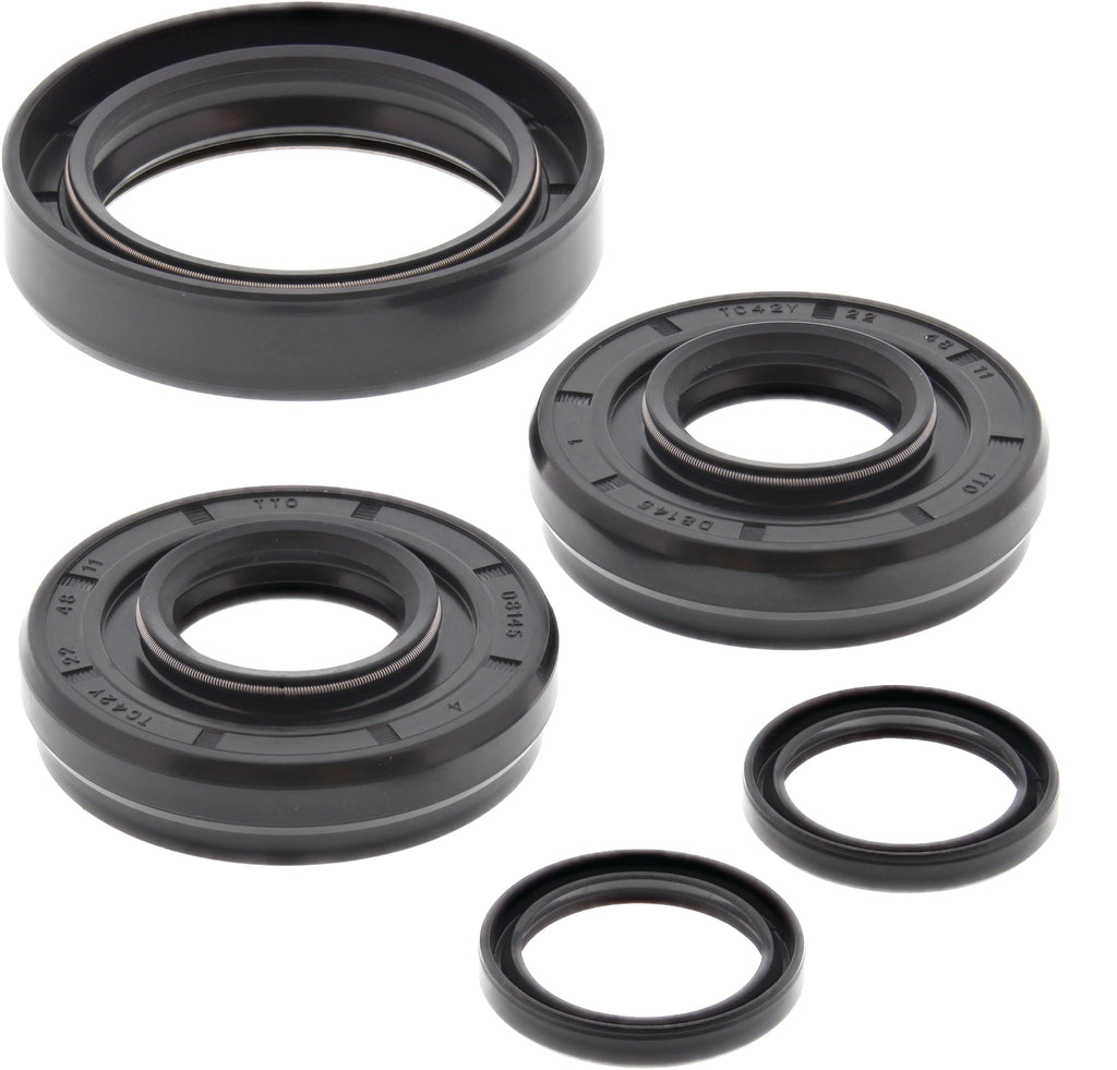All Balls front differential bearing and seal kit for drive systems, includes bearings and seals, in a compact set.