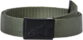 Alpine Star Ageless Web Belt in military black with metal buckle, durable strap for casual or tactical wear.