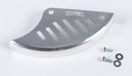 Devol street rear disc guard 60-8153 for motorcycle, showing protective metal cover on rear wheel assembly.
