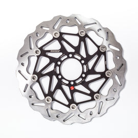 Braking SK2 directional brake rotor left side 32-6704L, metal disc with vented design for bike braking system.