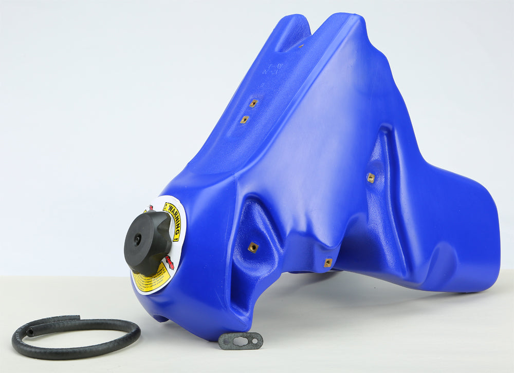Blue IMS Fuel Tank 3.0 Gal model 57-3754 showing a compact, durable plastic fuel tank with a secure cap and sturdy design.