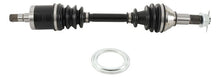 Load image into Gallery viewer, All Balls heavy-duty front axle with six ball bearings, durable motorcycle or ATV axle component, black and metal finish.