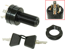 SP1 ignition switch A/C electrical component with key and wiring, designed for vehicle ignition systems.