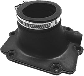 SP1 mounting flange for intake, carb, or fuel system, part number 12-14713, shown in the image with a metallic finish.