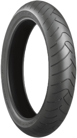 Bridgestone Battlax BT023-F front motorcycle tire 120/70ZR17 radial tire with 58W load rating and TL construction.