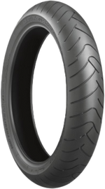 Bridgestone Battlax BT023-F front motorcycle tire 120/70ZR17 radial tire with 58W load rating and TL construction.