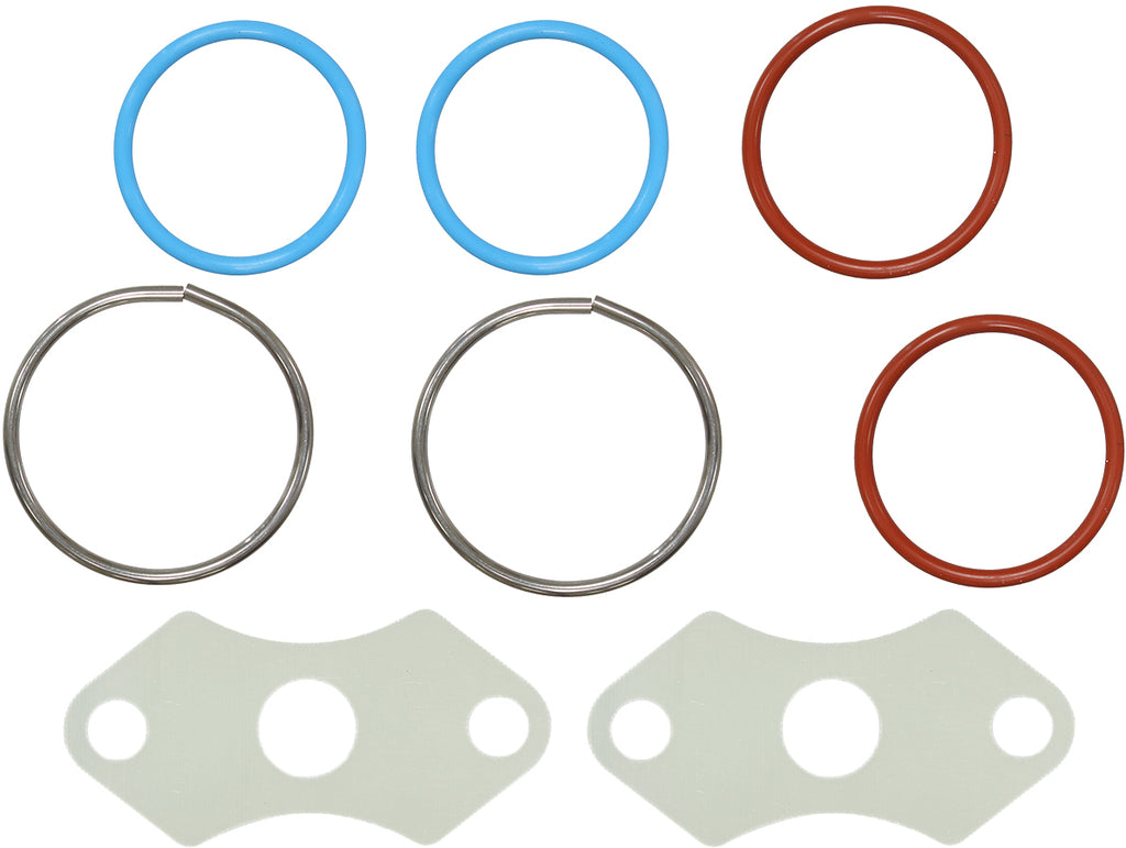 SP1 Injector Seal Kit S-D 141-02901, gasket and seal set for engine injector, detailed view of rubber seals and metal components.