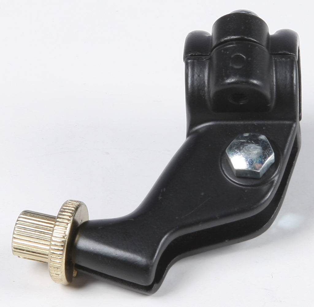 Black Fire Power clutch perch with mirror mount, designed for motorcycle handlebar control and easy installation.