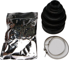 All Balls drive CV boot kit 21-95027, featuring a flexible rubber boot with metal clamps for motorcycle or ATV driveshafts.