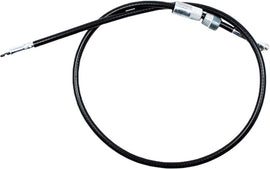 Motion Pro black vinyl speedo cable 70-4186 for motorcycle, showing the flexible cable with metal fittings at both ends.