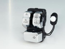 HardDrive Canbus switch control module with right chrome finish, compatible with vehicle electronics, shown in close-up image.
