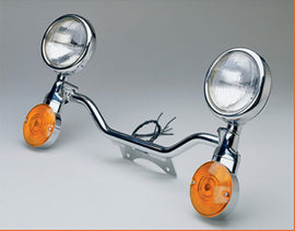 National Cycle Light Bar Spotlight Bar Hon 562-30000 mounted on motorcycle for enhanced illumination and visibility.