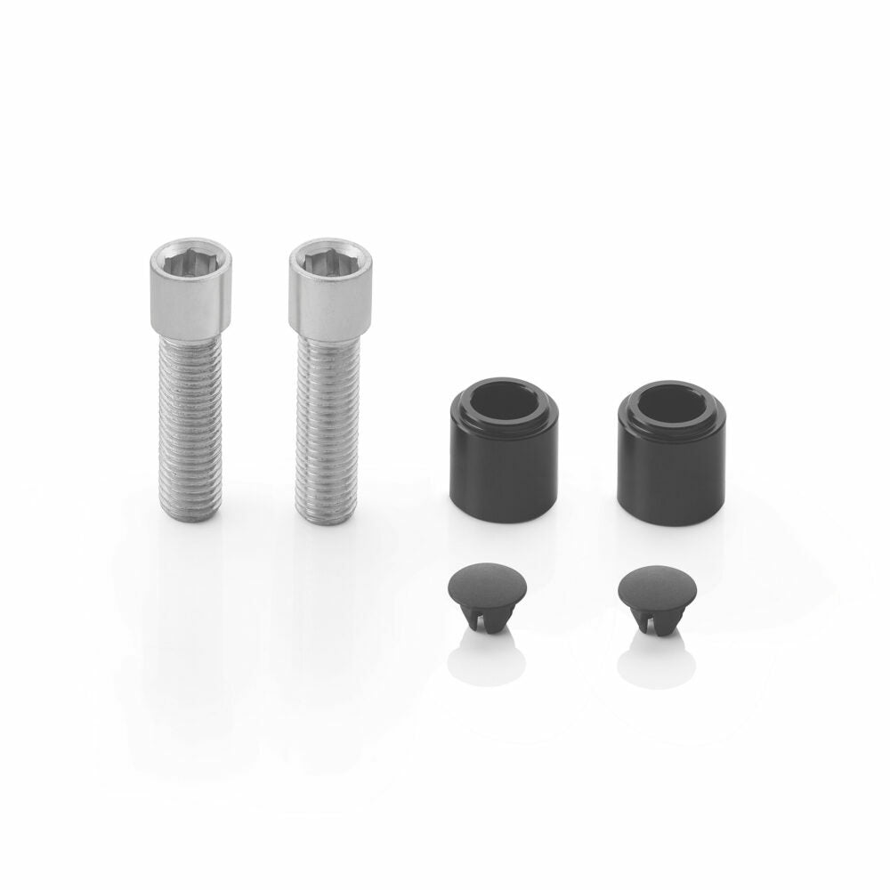 RIZOMA Stealth Naked Mounting Kit in black for Suz Tri 58-BSN901B, showing the sleek, compact mirror mounting hardware.