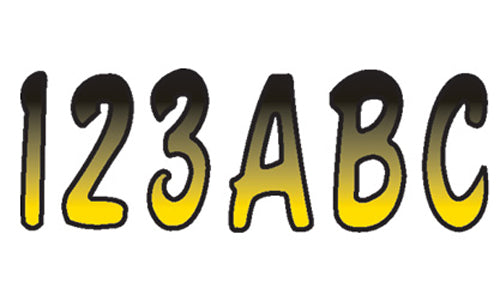 Hardline Series 200 Off Road Registration Kit in yellow and black, featuring various registration components and mounting parts.