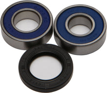 Load image into Gallery viewer, All Balls front wheel bearing and seal kit with multiple bearings and seals, designed for motorcycle or ATV wheels.