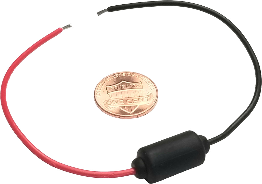 K&S Technologies Compact LED Flasher 10-1398 for electrical applications, showing the small, rectangular black device with LED indicators.