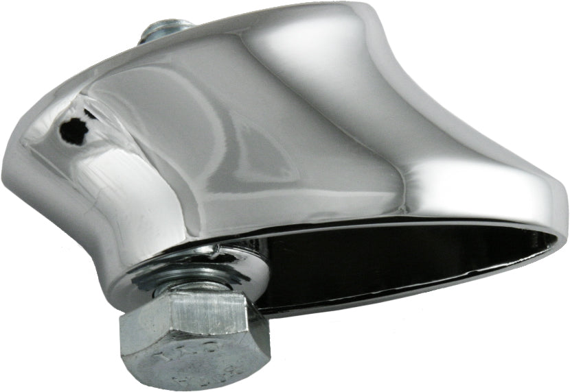 Chris Products Support Bullet Turn Signal Short Chrome mount bracket for motorcycle or vehicle, featuring a sleek chrome finish.