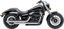 Load image into Gallery viewer, Cobra Dragsters II full exhaust system for Honda 750 Aero, C2, Phantom motorcycles, featuring chrome finish and dual pipes.