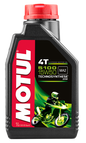 Motul 5100 Ester/Syn 15w50 engine oil container, 1-liter bottle, used for automotive engine lubrication and maintenance.