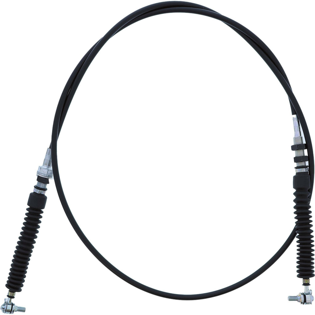 All Balls UTV shift cable can with hydraulic control lines, black metal and rubber construction, for gear shifting in off-road vehicles.