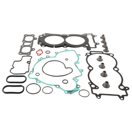 Vertex Complete Gasket Set Pol 680-80005 with multiple gaskets and seals for engine components, laid out on a white background.