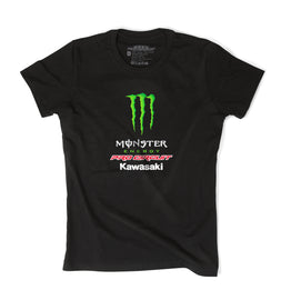 Black Pro Circuit Monster Team ladies tee in size M, featuring bold graphic design on the front.