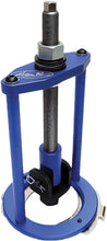 Load image into Gallery viewer, Motion Pro Shock Spring Compressor tool for motorcycle suspension, showing the coil compression device in use.