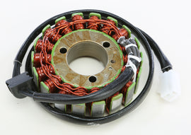 Ricks Motorsport Electric Stator 27-21306 for motorcycle electrical systems, with visible wiring and mounting points.