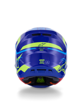Load image into Gallery viewer, Sm7 Deed Helmet Blue/Ylw Fluo Glossy Md