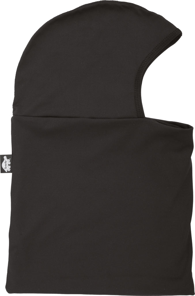 Black Turtle Fur Comfort Shellaclava, soft fleece-lined face mask and neck warmer, designed for warmth and comfort.