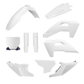 Polisport Plastics OEM full plastic body kit for motorcycle, part number 25 64-91643, shown in black with detailed panels.