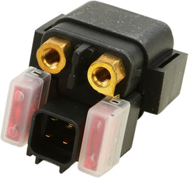 SP1 Starter Solenoid 12-2990 for electrical systems, shown in black with wiring terminals and mounting components.