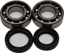 Load image into Gallery viewer, All Balls crankshaft bearing and seal kit for engine, featuring metal bearings and rubber seals in a compact set.